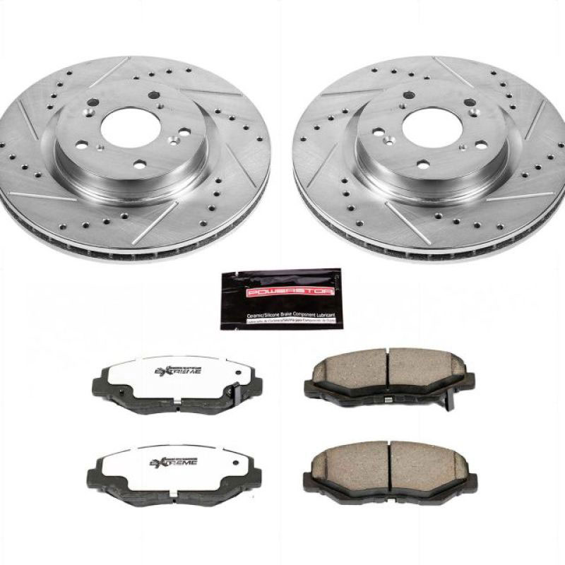 PowerStop k6488-26 | Power Stop 12-16 Honda CR-V Front Z26 Street Warrior Brake Kit; 2012-2016