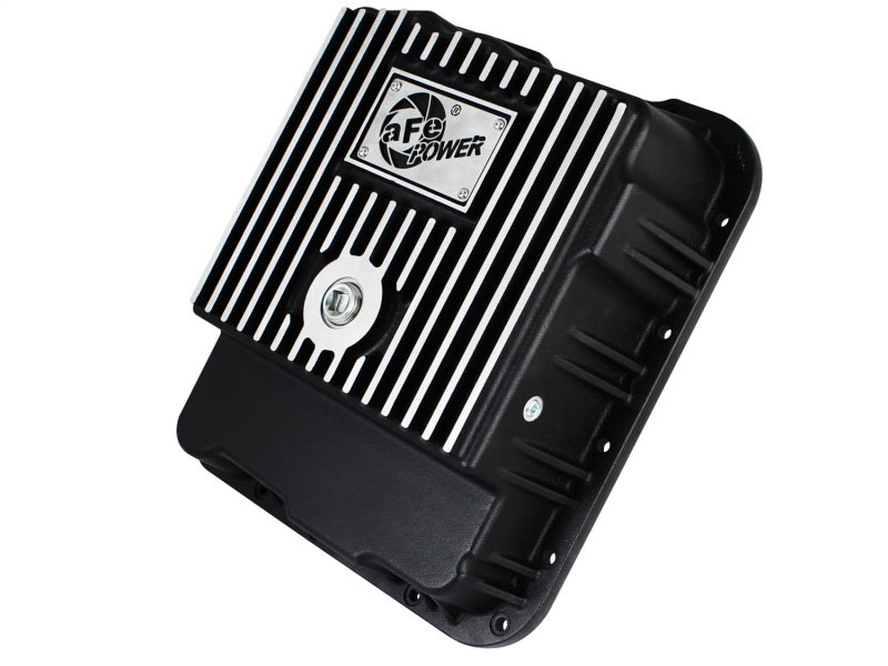 aFe 46-70242 | Transmission Pan (Black w/ Machined Fins) GM Trucks 99-16 (4L60-E/4L60E/4L65E/4L70E/4L75E); 1999-2016