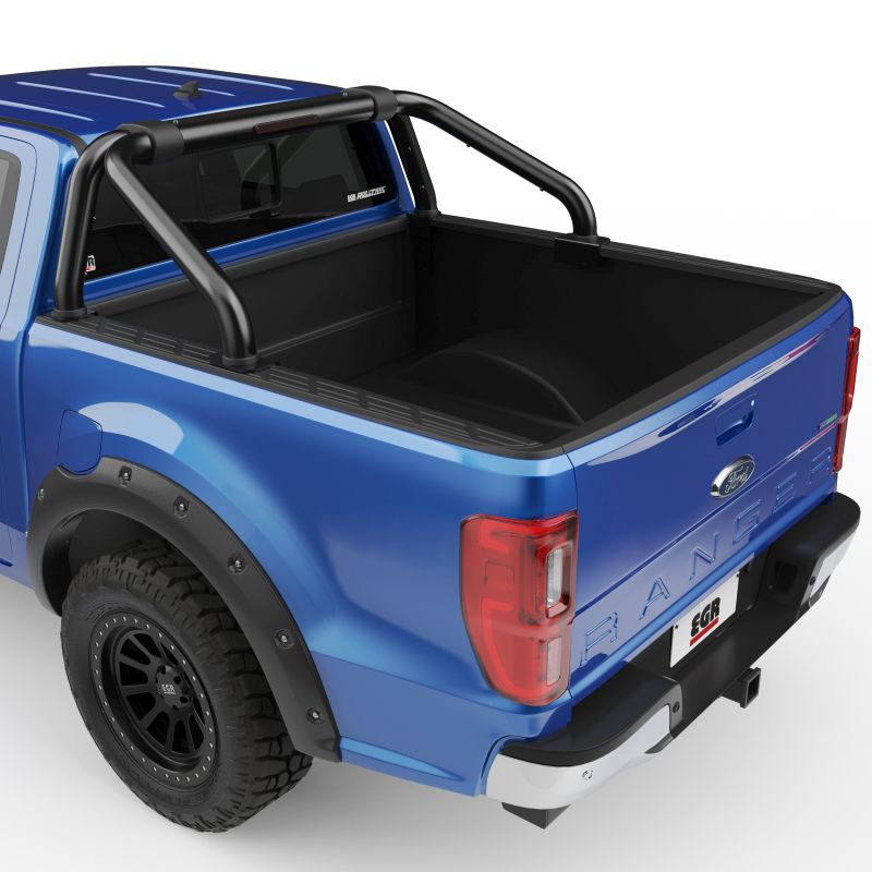 EGR sbar0112 | 2019+ Ford Ranger Black Powder Coat S-Series Sports Bar (w/o Side Plates); 2019-2023