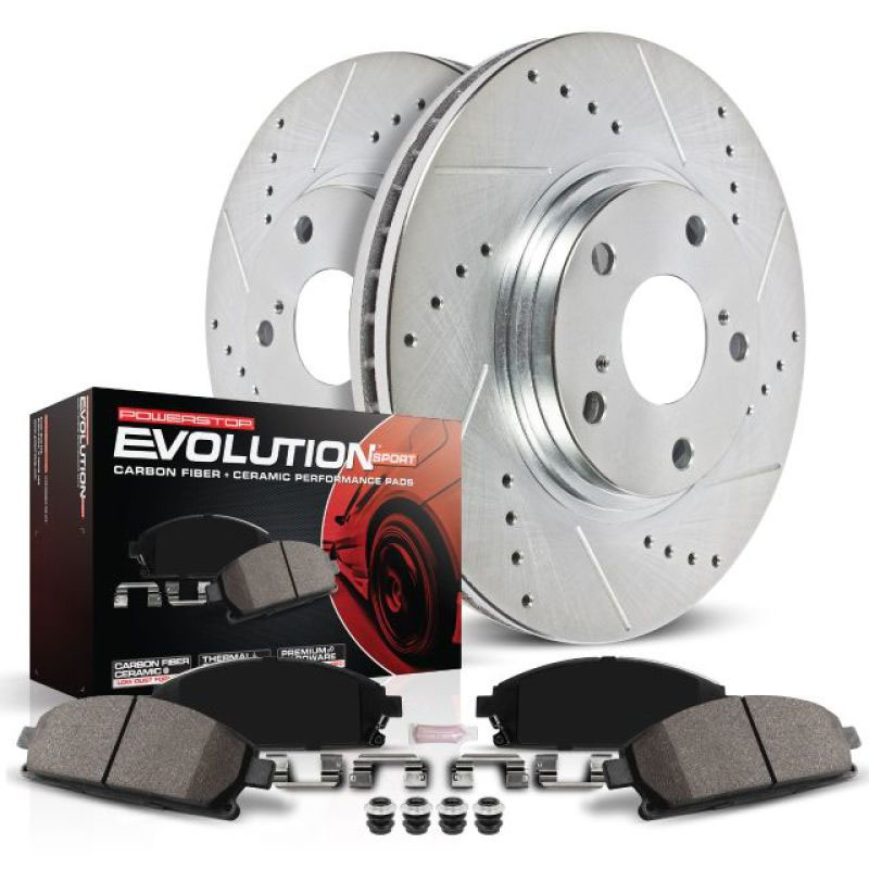 PowerStop k7757 | Power Stop 17-18 Volvo S90 Rear Z23 Evolution Sport Brake Kit; 2017-2018