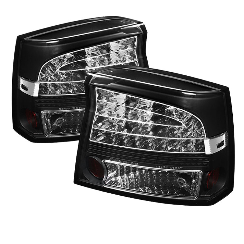 SPYDER 5031662 | Spyder Dodge Charger LED Tail Lights - Black - (ALT-YD-DCH09-LED-BK); 2009-2010