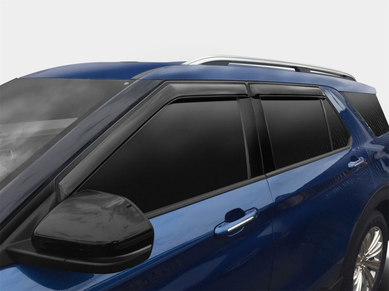 AVS 94332 | 2020 Ford Explorer Ventvisor Outside Mount Window Deflectors 4pc - Smoke; 2020-2022