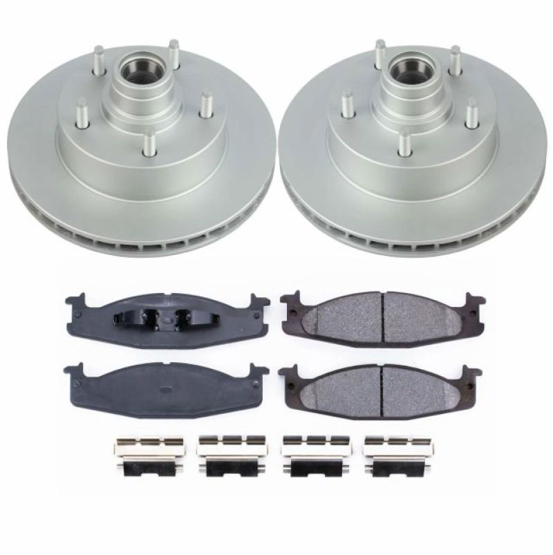 PowerStop crk1832 | Power Stop 2003 Ford E-150 Front Z17 Evolution Geomet Coated Brake Kit; 2003-2015