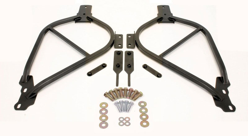 BMR Suspension SFC013H | BMR Pontiac G8 Sub Frame Connectors Black Hammertone; 2008-2009