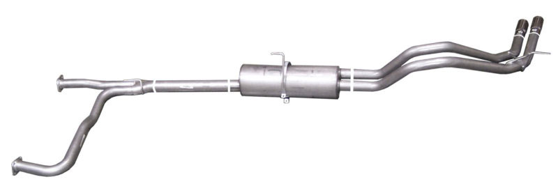 Gibson 68400 | 04-09 Nissan Titan LE 5.6L 2.5in Cat-Back Dual Sport Exhaust - Stainless; 2004-2009