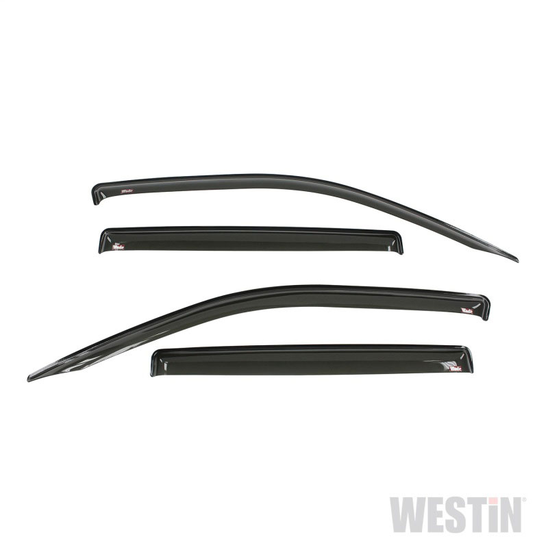 Westin 72-44480 | 2017 Honda Ridgeline Wade Slim Wind Deflector 4pc - Smoke; 2017-2017