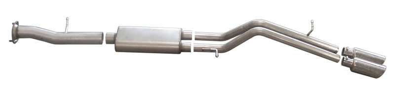 Gibson 612001 | 08-09 Hummer H2 Base 6.2L 2.25in Cat-Back Dual Sport Exhaust - Stainless; 2008-2009