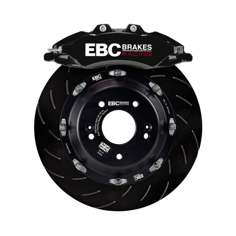 EBC bbk033blk2 | Racing 20-23 Volkswagen Golf-R Black Apollo-6 Calipers 380mm Rotors Front Big Brake Kit; 2020-2023