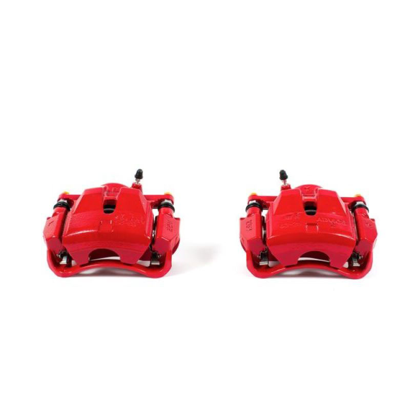 PowerStop s3196 | Power Stop 06-18 Toyota RAV4 Front Red Calipers w/Brackets - Pair; 2006-2018