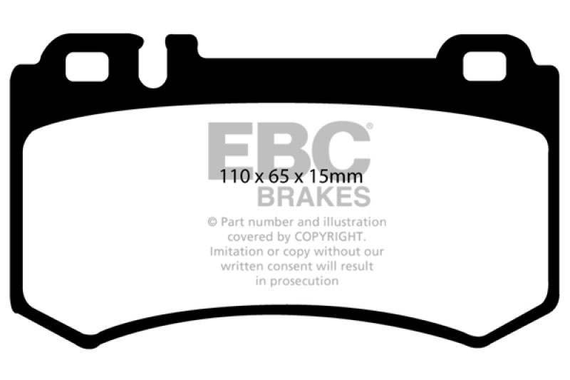 EBC dp31490c | 03-06 Mercedes-Benz CL55 AMG 5.4 Supercharged Redstuff Rear Brake Pads