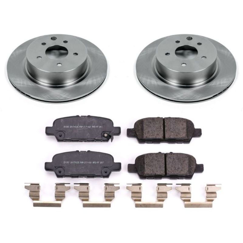 PowerStop koe8062 | Power Stop 18-19 Nissan 370Z Rear Autospecialty Brake Kit; 2018-2022