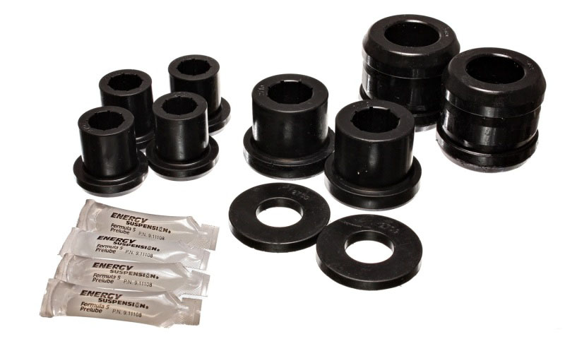 Energy Suspension 11.3107g | 04-07 Mazda RX8 Black Front Control Arm Bushing Set; 2004-2007