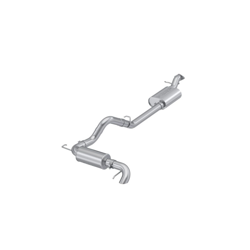 MBRP ps5245304 | 2021-2023 Ford Bronco 2.3L/2.7L Stainless Steel 3in Cat-Back, Single High Clearance Rear Exit; 2021-2024