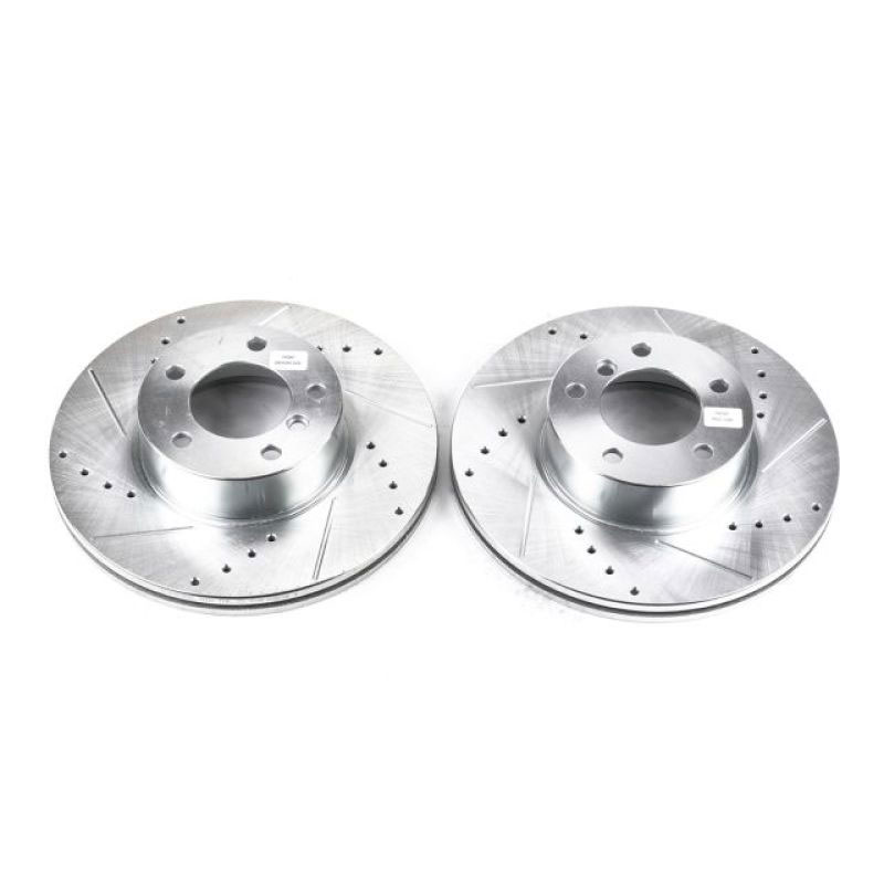 PowerStop ebr858xpr | Power Stop 14-16 BMW 228i Front Evolution Drilled & Slotted Rotors - Pair; 2014-2016