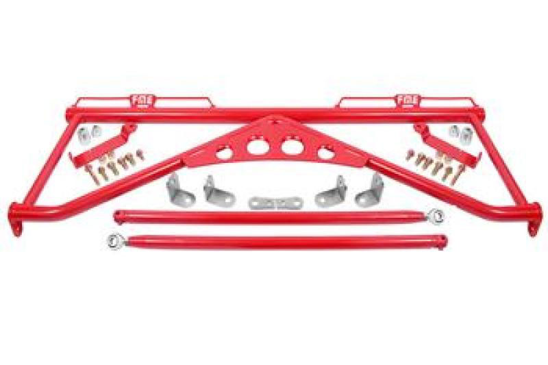 BMR Suspension hb760r | BMR 15-20 Ford Mustang Harness Bar - Red; 2015-2020