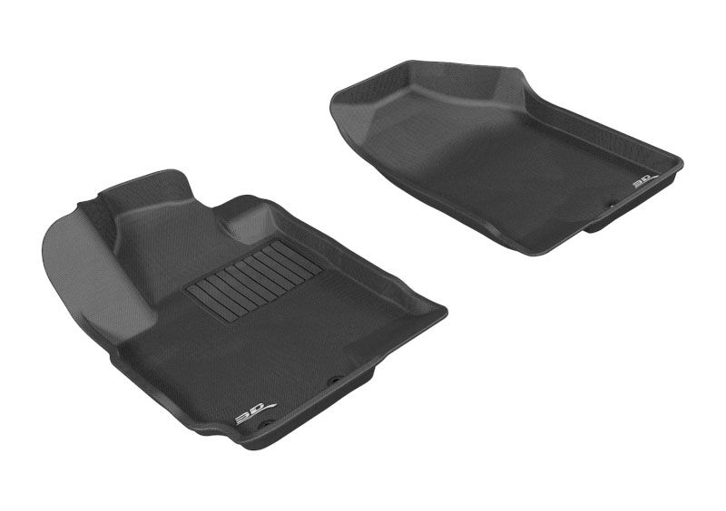 3D Maxpider l1ka00811509 | 3D MAXpider 2010-2013 Kia Soul Kagu 1st Row Floormat - Black; 2010-2013