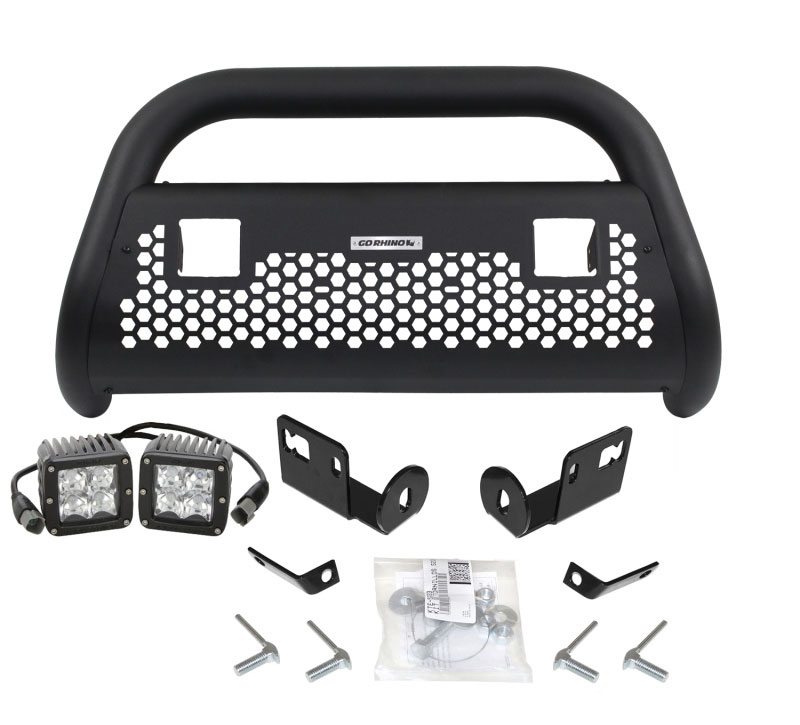 Go Rhino 55522t | 05-15 Toyota Tacoma RC2 LR 2 Lights Complete Kit w/Front Guard + Brkts; 2005-2015