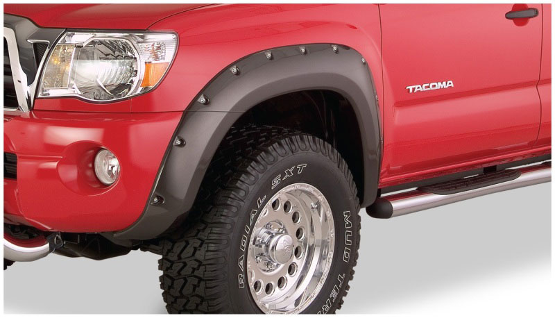 Bushwacker 31053-02 | 05-11 Toyota Tacoma Pocket Style Flares 2pc - Black; 2005-2011