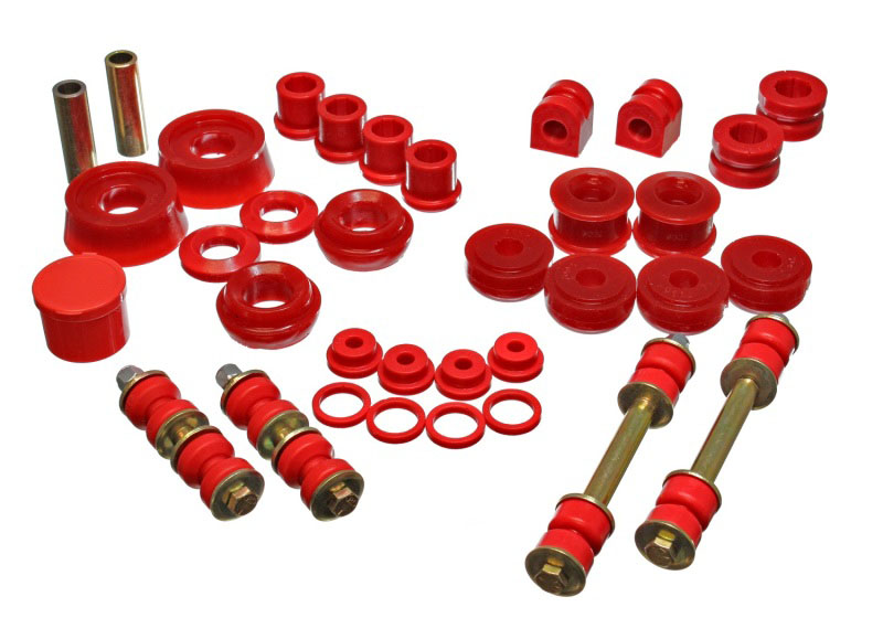 Energy Suspension 5.18114r | 03-05 Dodge SRT-4 FWD Red Hyper-flex Master Bushing Set; 2003-2005