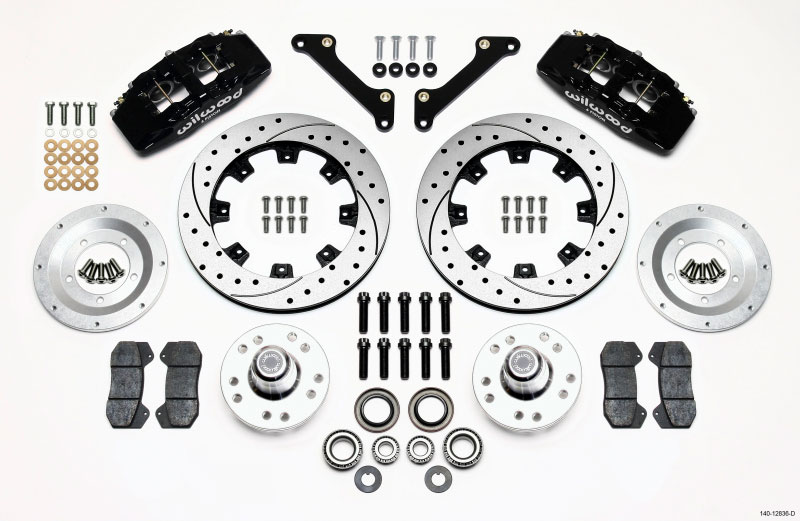 Wilwood 140-12836-d | Dynapro 6 Front Hub Kit 12.19in Drilled 79-81 Camaro; 1979-1981