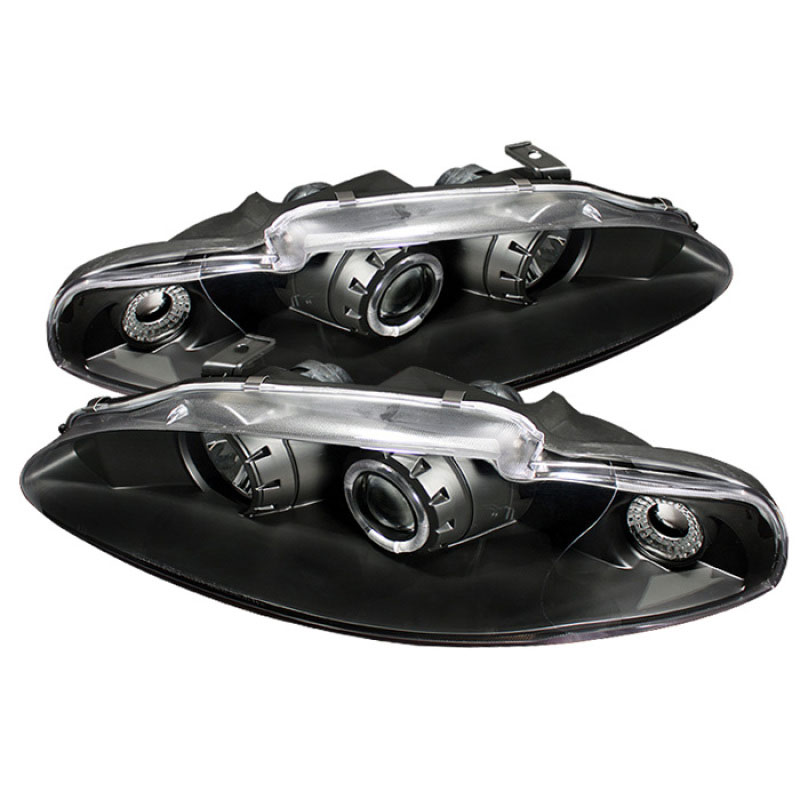 SPYDER 5011428 | Spyder Mitsubishi Eclipse Halo Projector Headlights - Black - (PRO-YD-ME95-HL-BK); 1995-1996