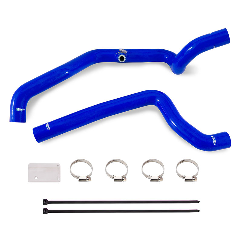 Mishimoto mmhose-jlh-18bl | 18+ Jeep Wrangler JL 2.0L Blue Silicone Radiator Coolant Hose Kit; 2018-2024