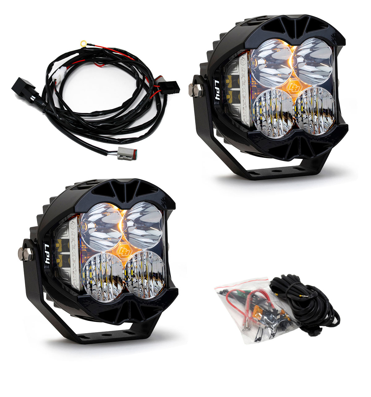 Baja Designs 297803 | LP4 Pro Driving/Combo LED - Clear (Pair)