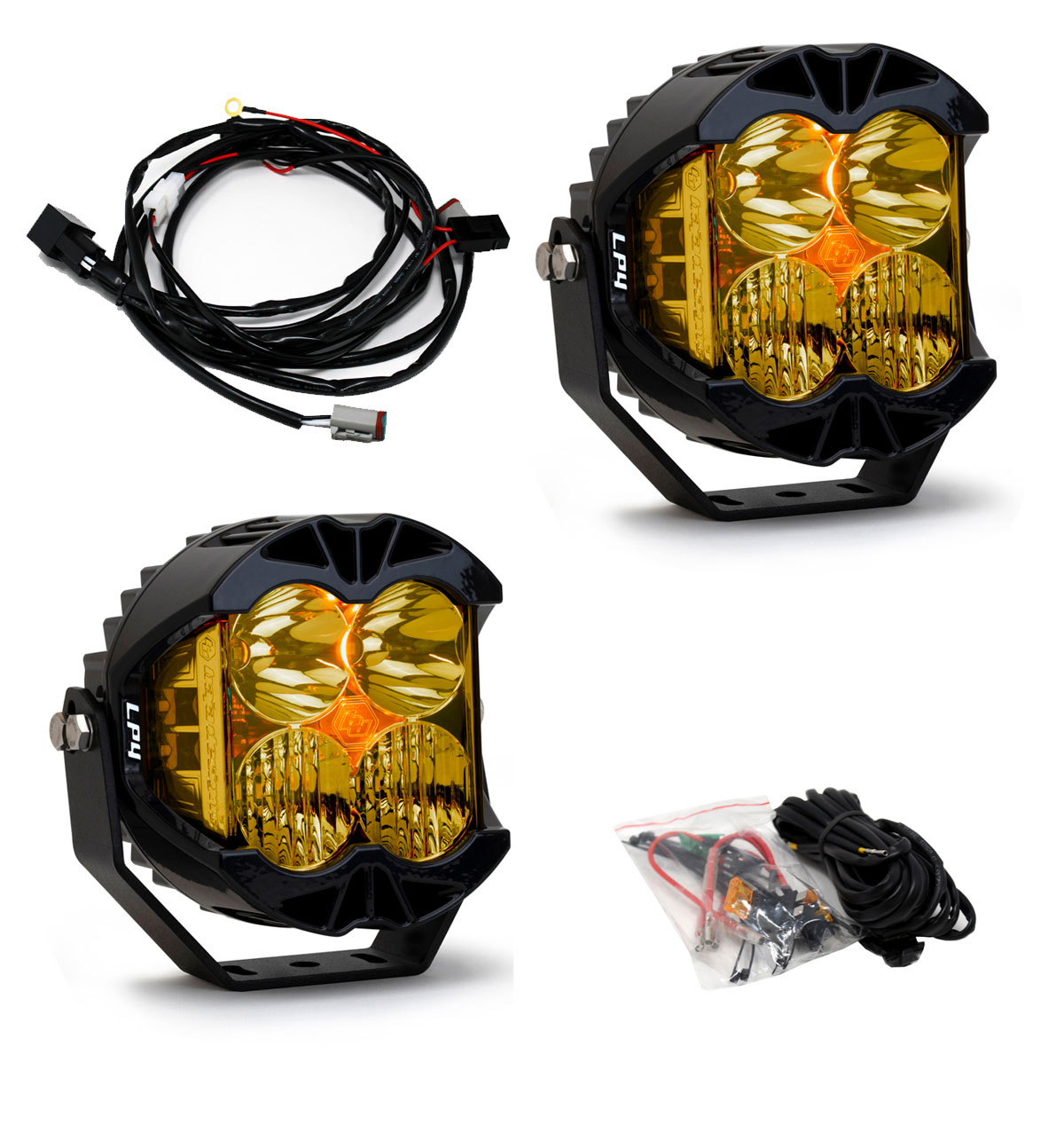 Baja Designs 297813 | LP4 Pro Driving/Combo LED - Amber (Pair)