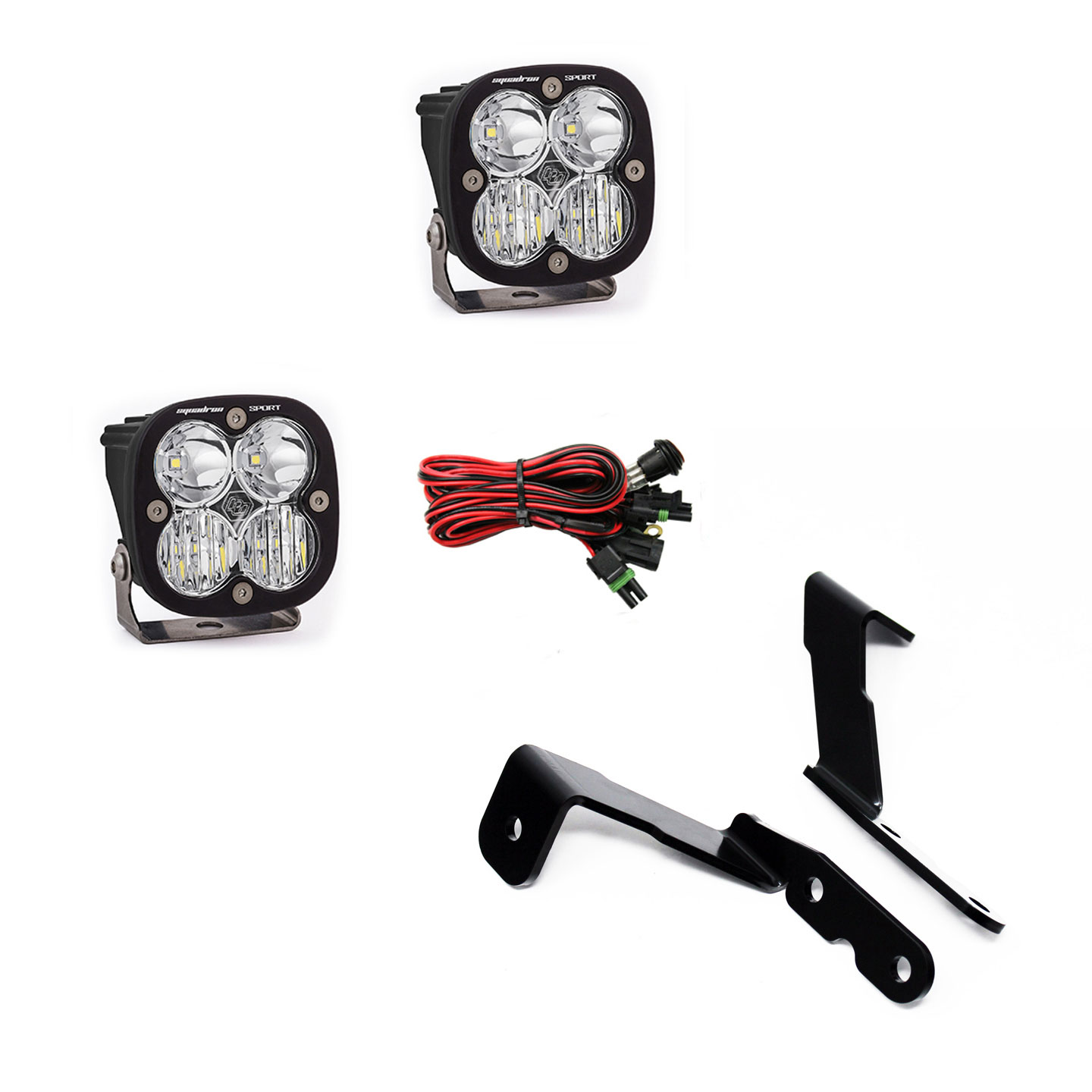 Baja Designs 447575 | GM Sierra Squadron Sport Lights A-Pillar Kit; 2007-2013