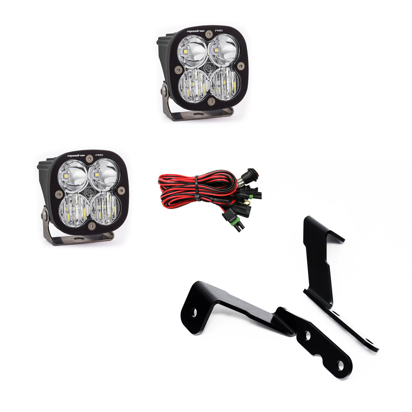 Baja Designs 447576 | GM Sierra HD Squadron Pro Lights A-Pillar Kit; 2007-2013