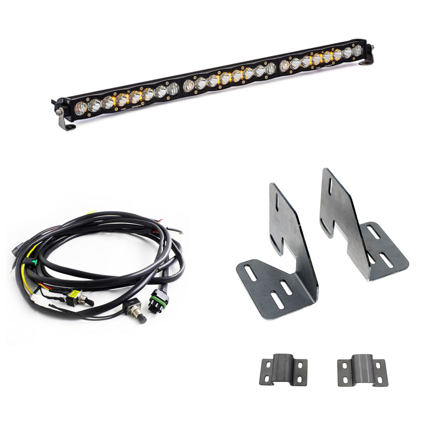 Baja Designs 447632 | GMC 2500 3500 HD S8 30in Light Bar Kit; 2018-2022