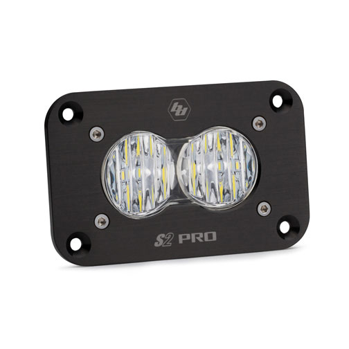 Baja Designs 481005 | S2 Pro Flush Mount Wide Cornering Pattern LED Work Light - Clear