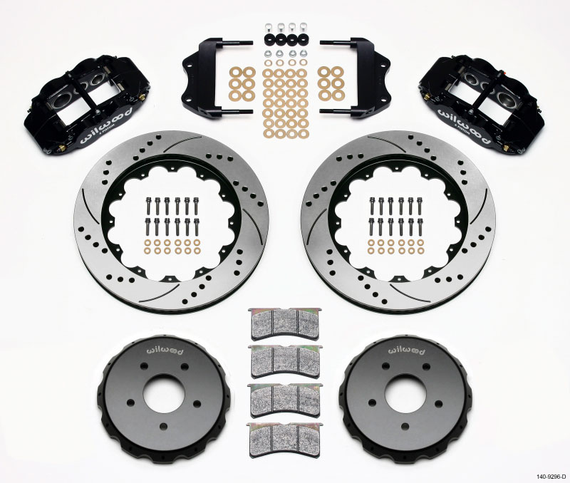 Wilwood 140-9296-d | Narrow Superlite 6R Front Hat Kit 14.00in Drilled 2004-2006 Pontiac GTO; 2004-2006