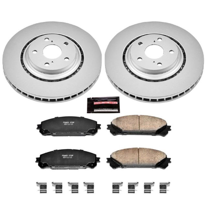 PowerStop crk4713 | Power Stop 15-17 Lexus NX200t Front Z17 Evolution Geomet Coated Brake Kit; 2015-2017