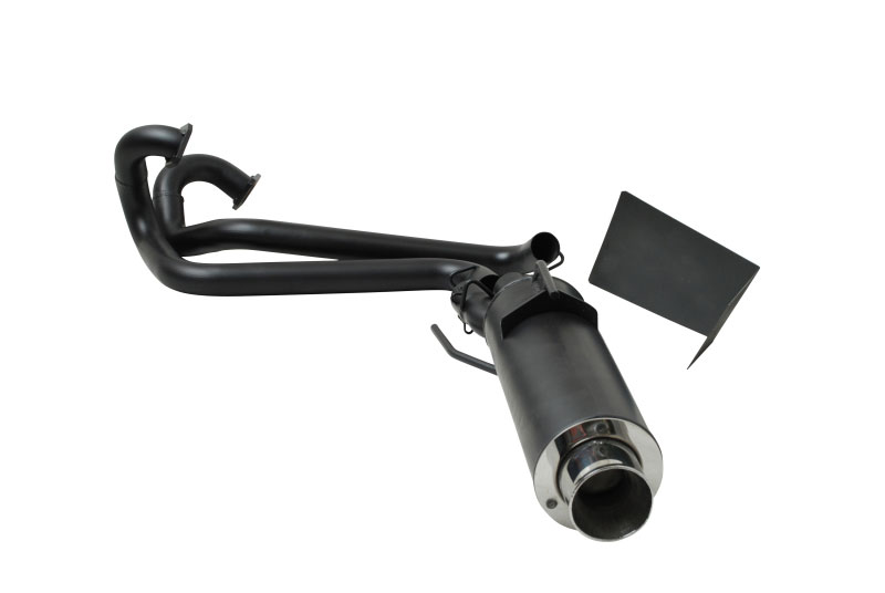 Gibson 98002 | 08-12 Polaris Ranger RZR 800 Base Single Exhaust - Black Ceramic; 2008-2012