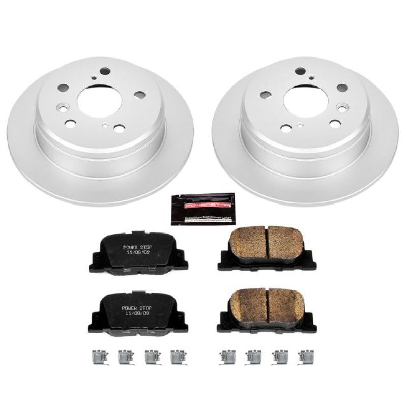 PowerStop crk1084 | Power Stop 00-01 Lexus ES300 Rear Z17 Evolution Geomet Coated Brake Kit; 2000-2001