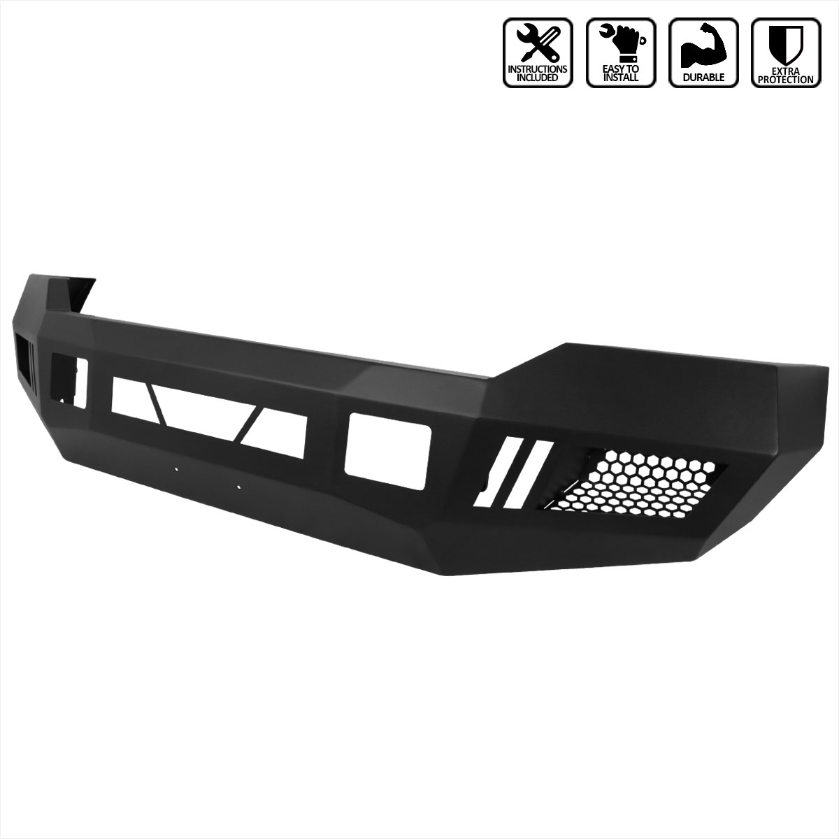 Spec-D Tuning bbf-f25011bk-a-wb | SPEC-D Tuning Ford F150 Front Bumper - Ld Style; 2011-2016