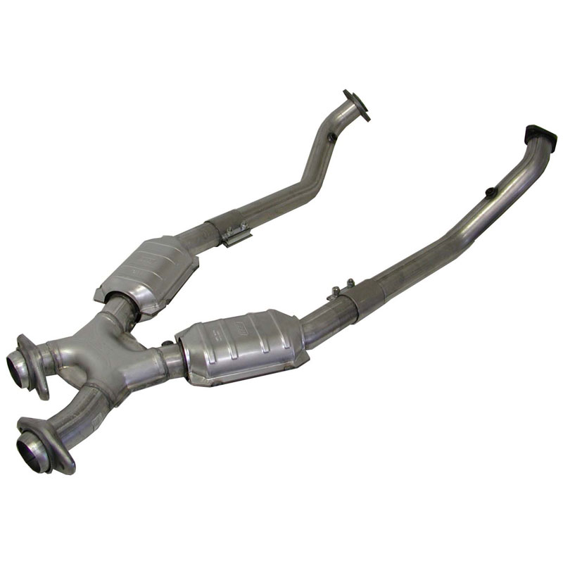 BBK 1670 | Full Length 2.5 inch crossover-pipe WITH CONVERTERS GT/Cobra V8; 1999-2004