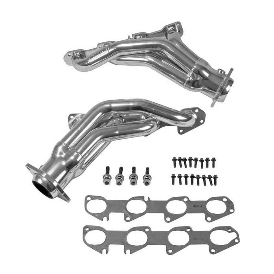 BBK 40130 | Tuned Length Shorty Headers Dodge Magnum SRT8 (Polished Silver Ceramic); 2005-2008