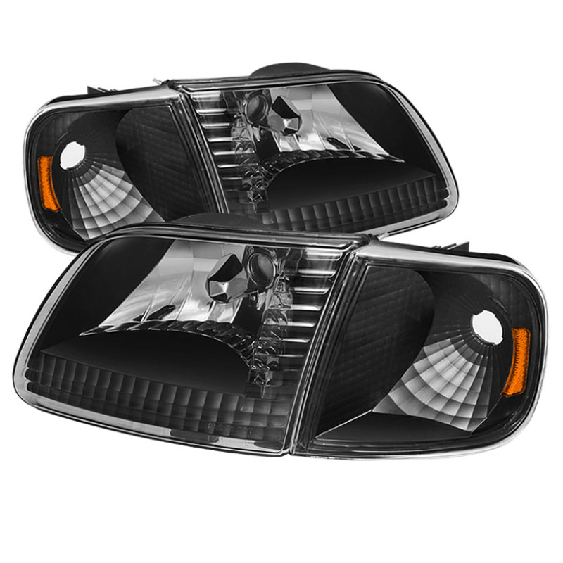 SPYDER 5070319 | xTune Ford F150 / Expedition Crystal Headlights w/Corner - Chrome; 1997-2002