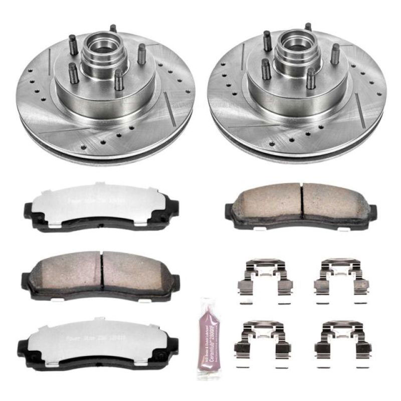 PowerStop k1857-36 | Power Stop 03-09 Ford Ranger Front Z36 Truck & Tow Brake Kit; 2003-2009