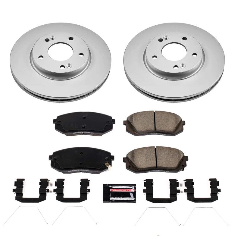 PowerStop crk9007 | Power Stop 2022 Hyundai Kona Front Z17 Coated Brake Kit; 2022-2022