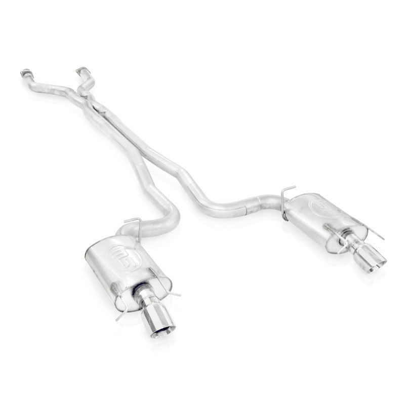 Stainless Works CTSV9WGCB | Cadillac CTS-V Wagon Exhaust 3" Dual S-Tube System with X-Pipe For Use With Factory Manifolds ( CTS-V9WGCB ); 2009-2014