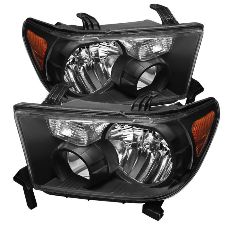 SPYDER 5077127 | Xtune Toyota Tundra 07-13 / Toyota Sequoia 08-13 OEM Style Headlights Black HD-JH-TTU07-AM-BK; 2007-2013