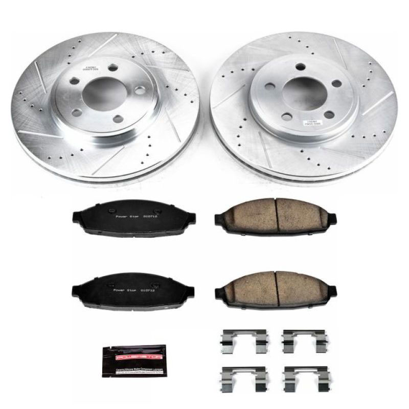 PowerStop k1364 | Power Stop 03-11 Ford Crown Victoria Front Z23 Evolution Sport Brake Kit; 2003-2011