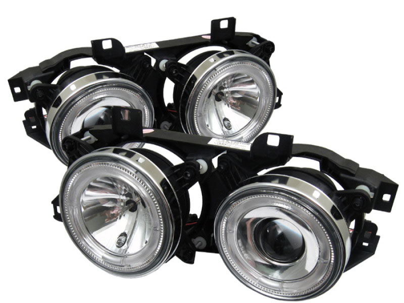 SPYDER 5008732 | Spyder BMW E34 5-Series / BMW E32 7-Series (not Fit 750) Projector Headlights- Chrome - (PRO-YD-BMWE34-HL-C); 1988-1992