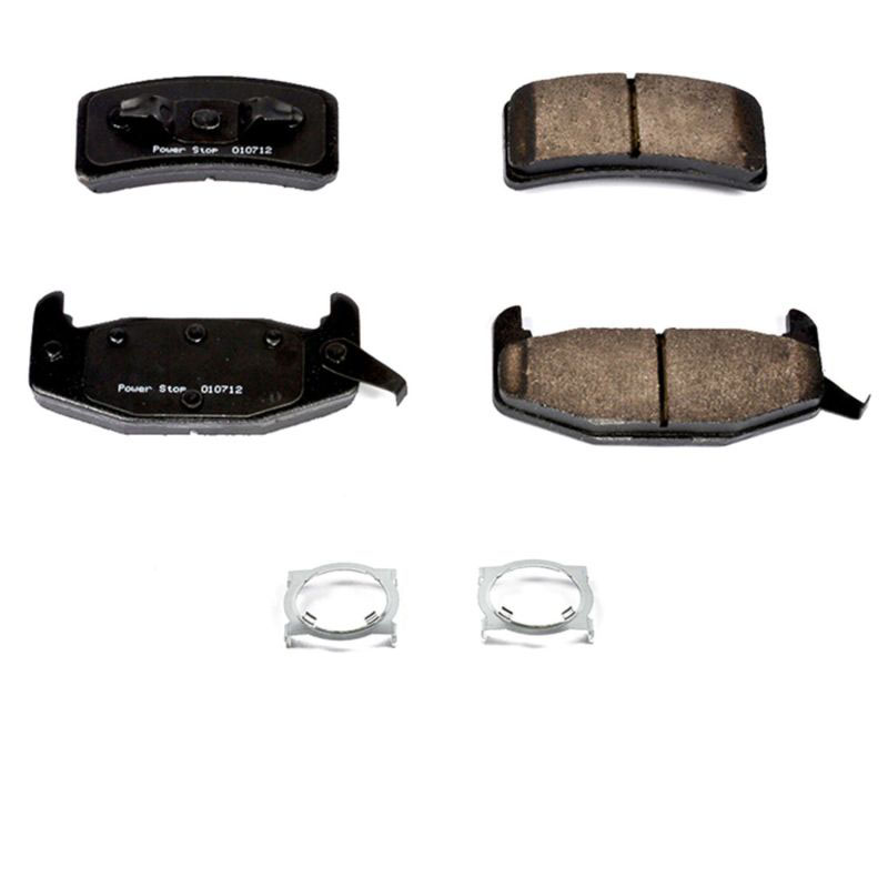 PowerStop 17377 | Power Stop 88-93 Buick Regal Rear Z17 Evolution Ceramic Brake Pads w/Hardware; 1988-1993