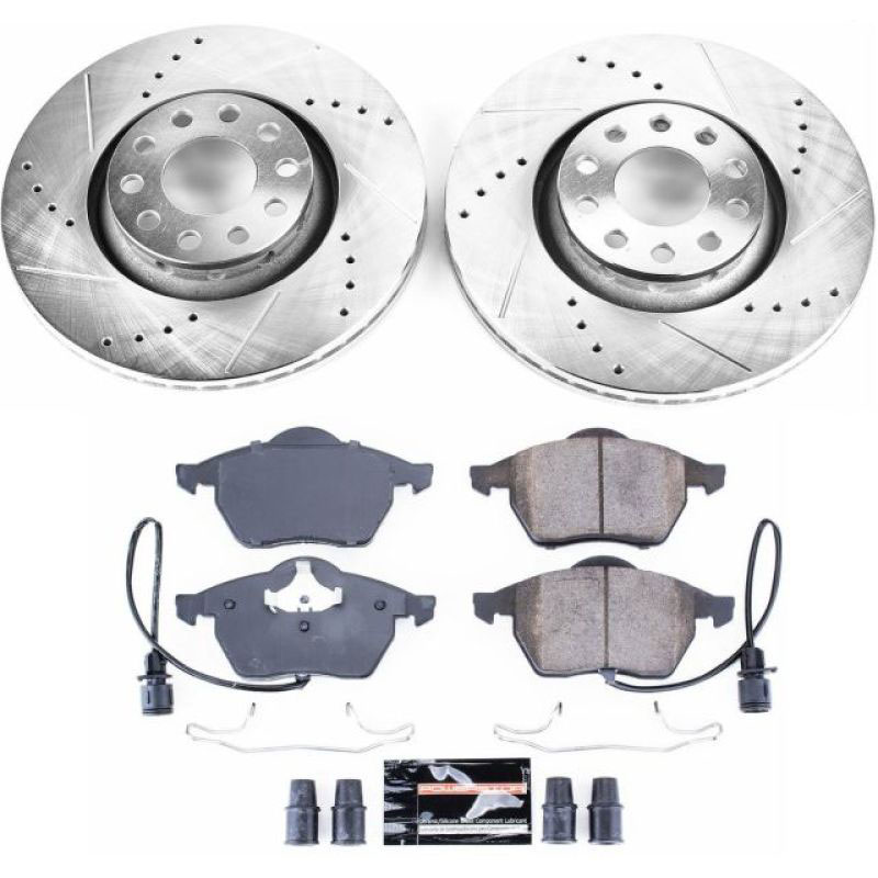 PowerStop k634 | Power Stop 97-99 Audi A8 Front Z23 Evolution Sport Brake Kit; 1997-1999