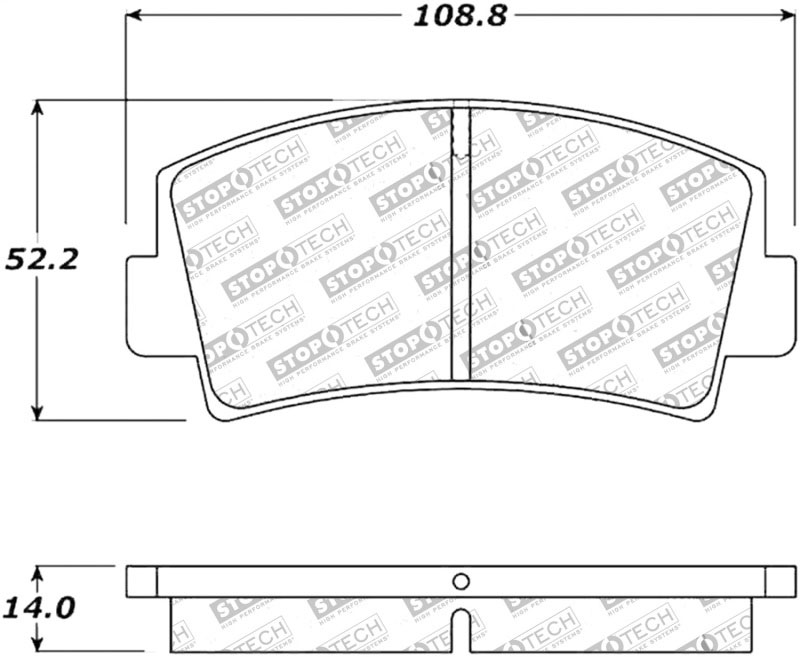 Stoptech 308.00760 | StopTech Street Brake Pads Mazda RX-7, Front; 1979-1985