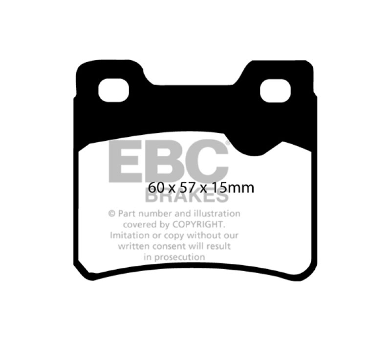 EBC dp2761 | 94-96 Saab 900 2.0 Turbo Greenstuff Rear Brake Pads; 1994-1996